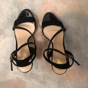 Strappy pencil high heels